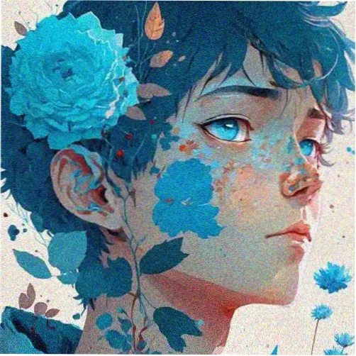 守序者原型的观测员头像插画